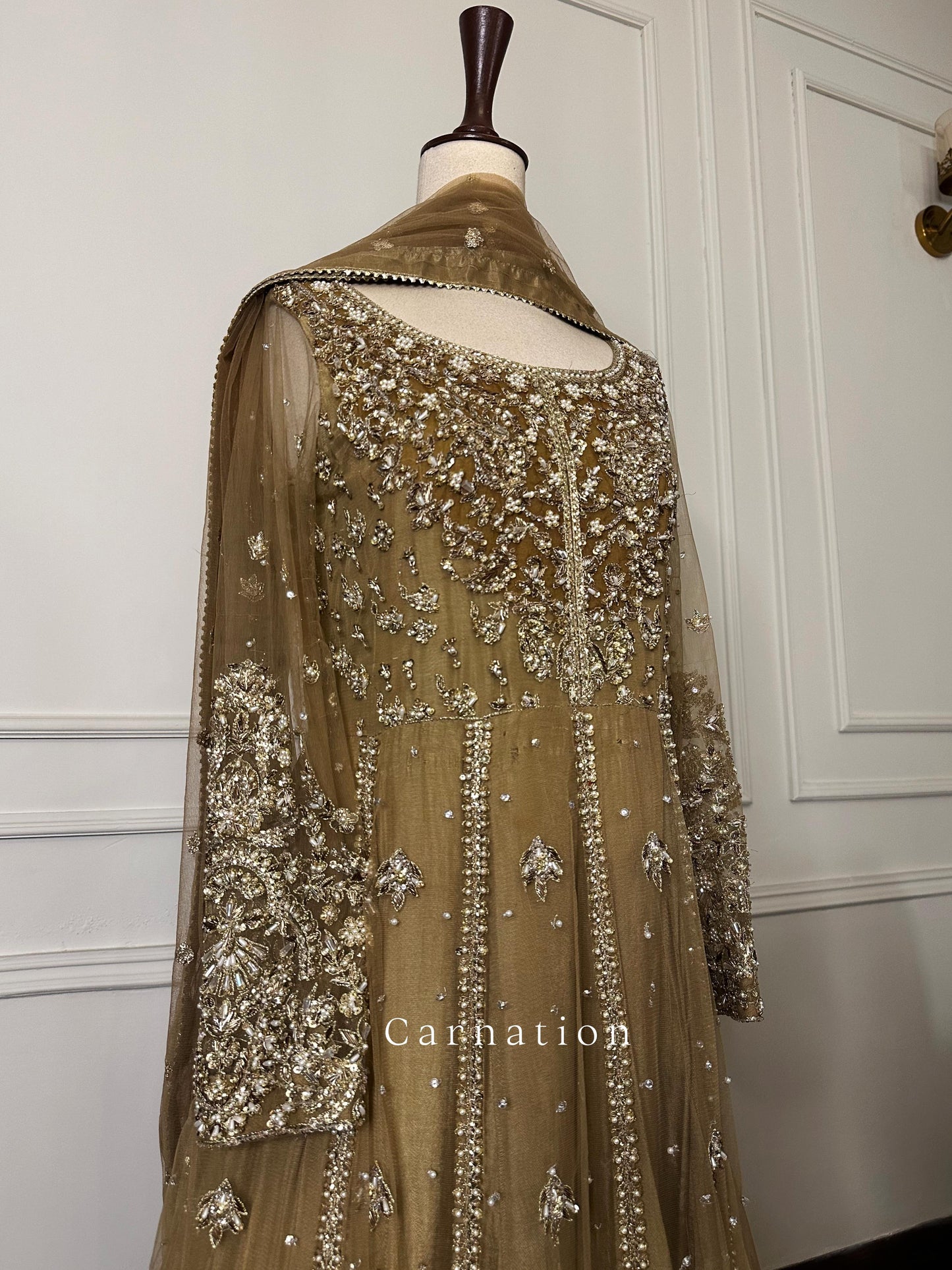 Olive Green Gown