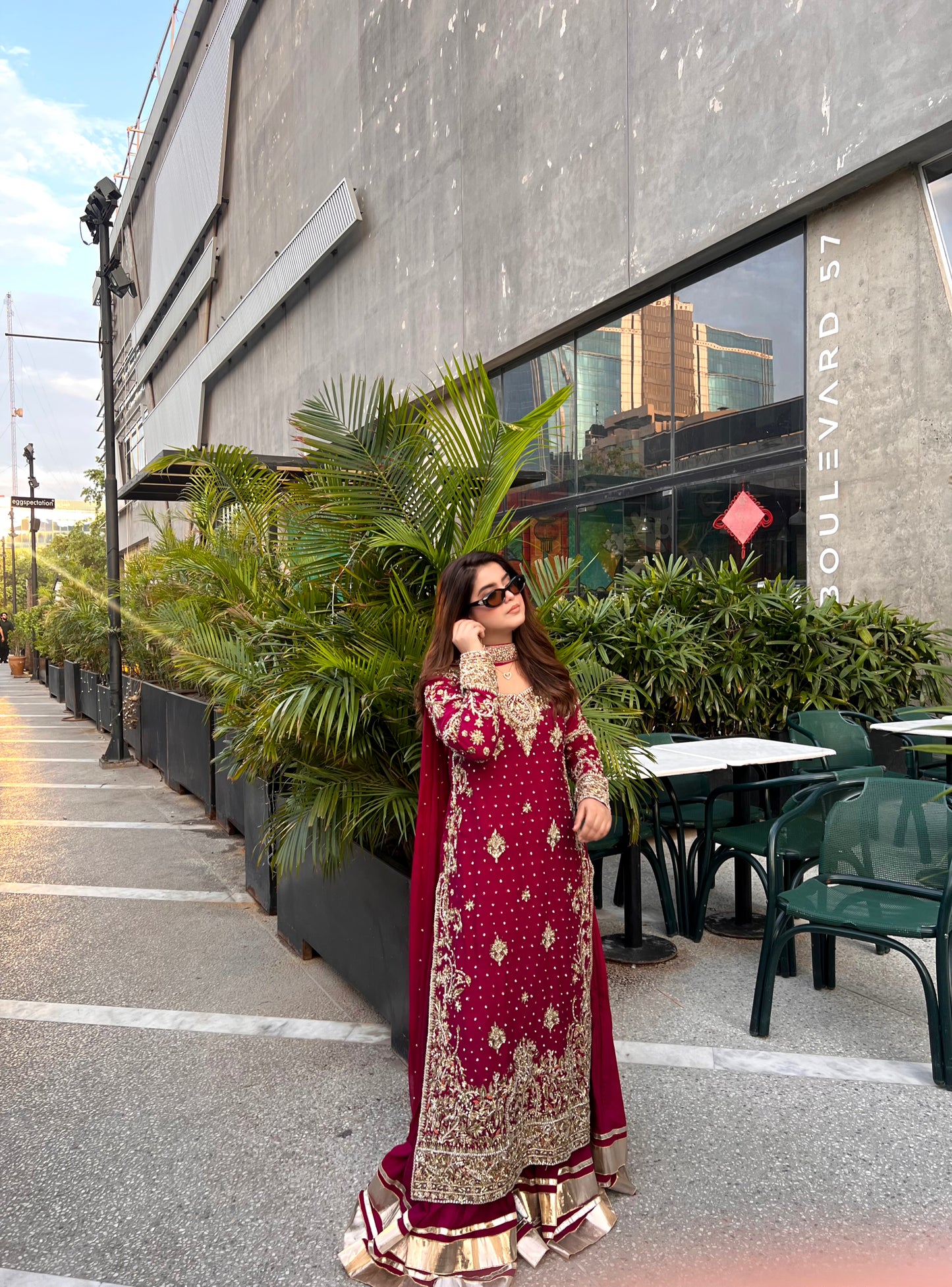 Plum khaadi net formal