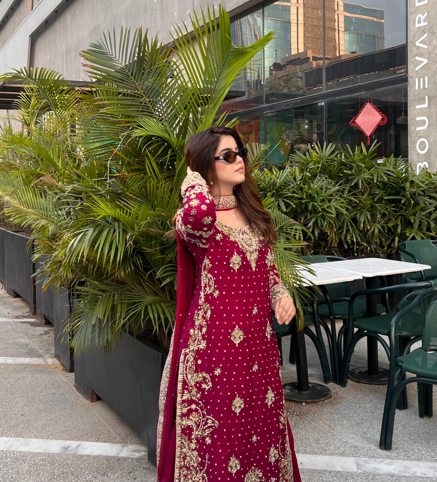 Plum khaadi net formal